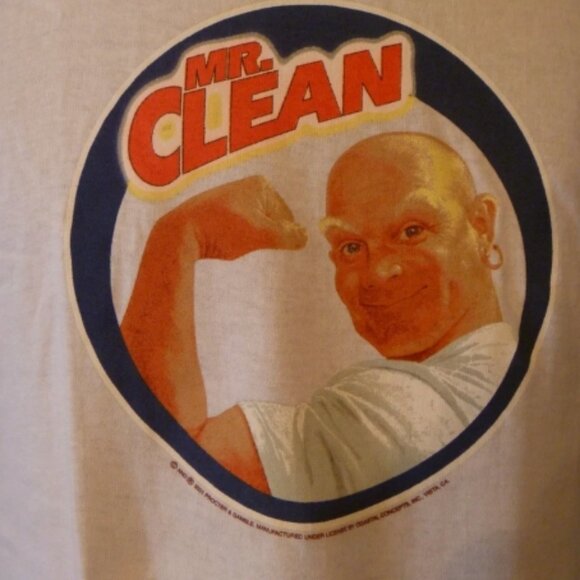 Vintage 2001 Procter & Gamble Mr. Clean Size Large T-Shirt - Picture 2 of 3